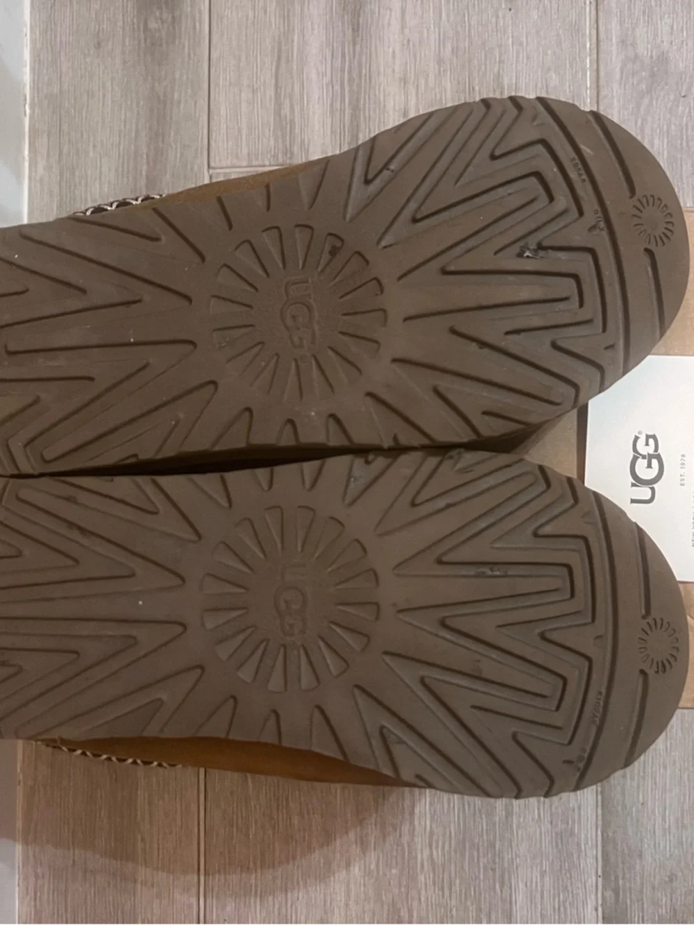 UGG Women's Chestnut Suede Slide Mules - Picture 3 of 3